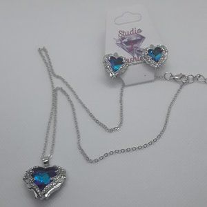 Guardian Angel Blue Hearts Set